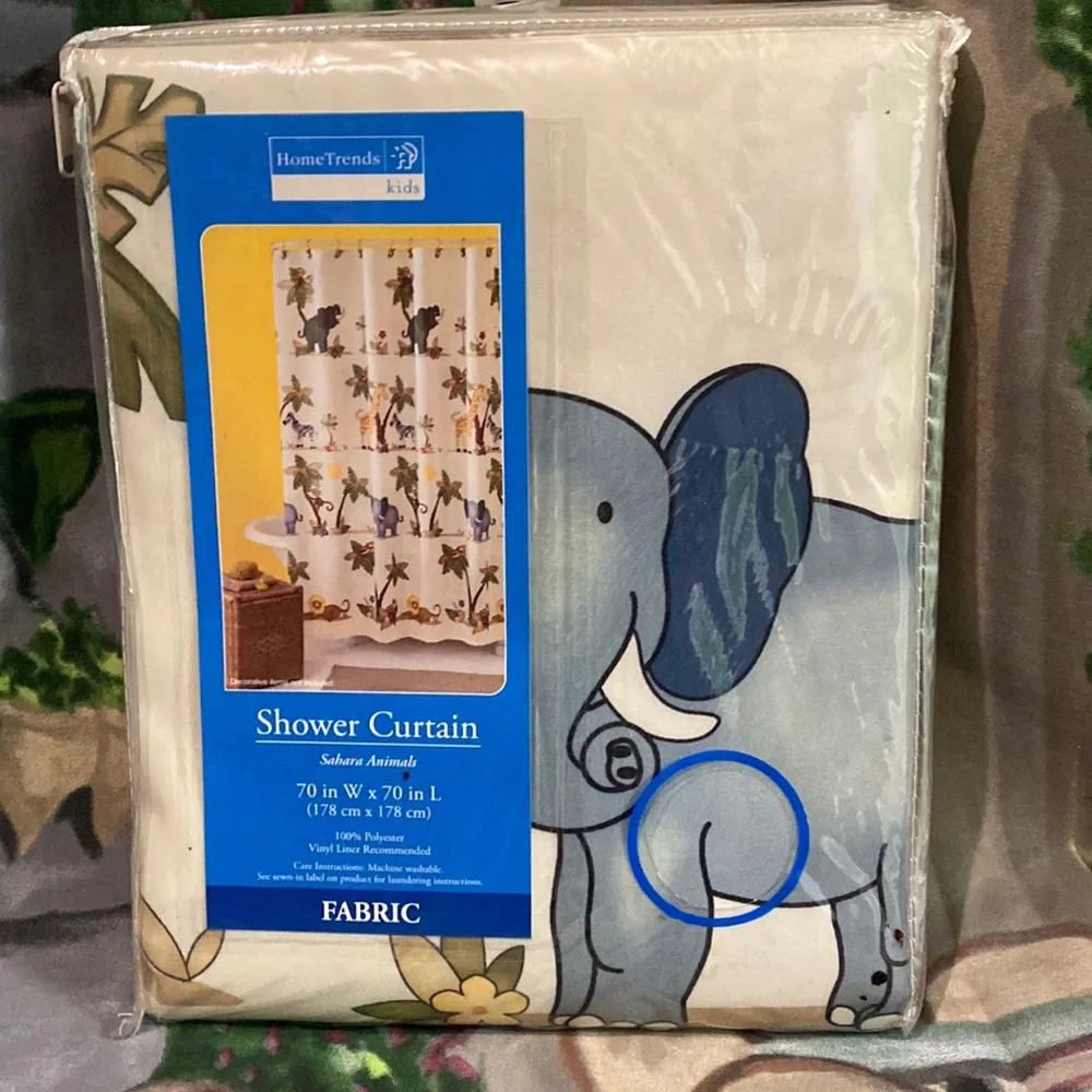 Sahara Animals fabric shower curtain